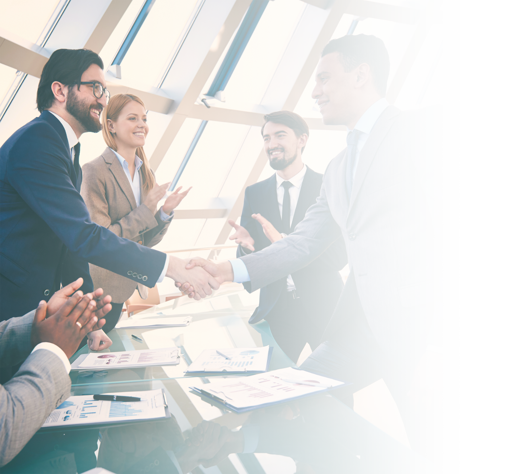 Imagem de fundo negócio fechado